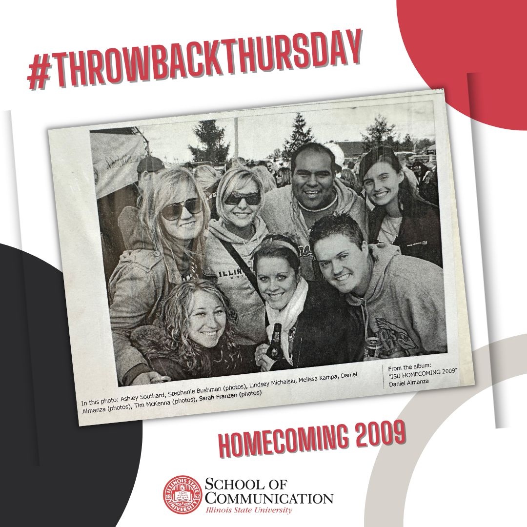 Throwing it back to ISU Homecoming, circa 2009! 
.
.
.
.
#SchoolofCommunication #ThrowbackThursday #ISU #IllinoisState #BestintheMidwest