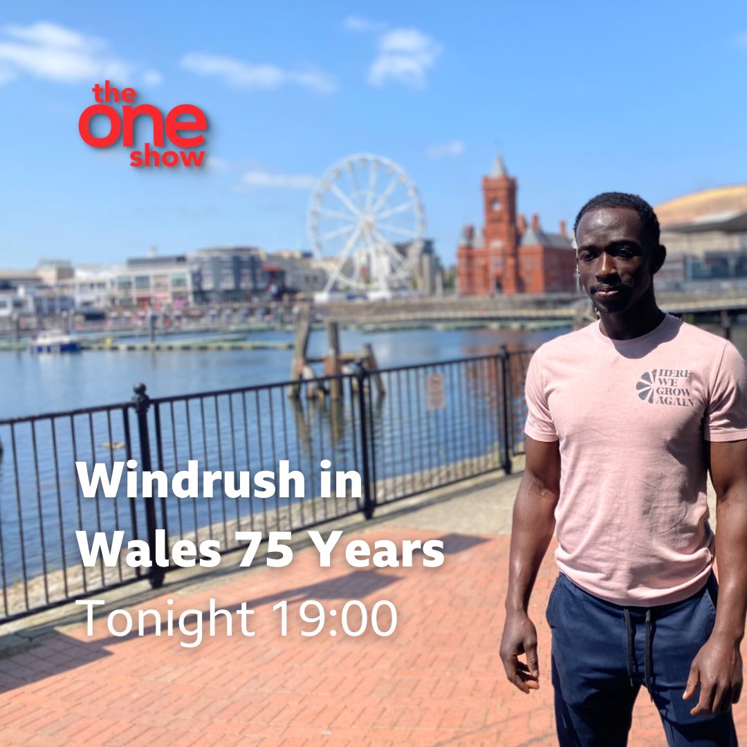 Tonight, our insert film, Windrush in Wales 75 Years will appear on @BBCTheOneShow 2023 marks 75 years since The Empire Windrush arrived in the UK. Mo Jannah meets with the Windrush Cymru Elders and learns the stories of the Windrush Generation who changed Wales.