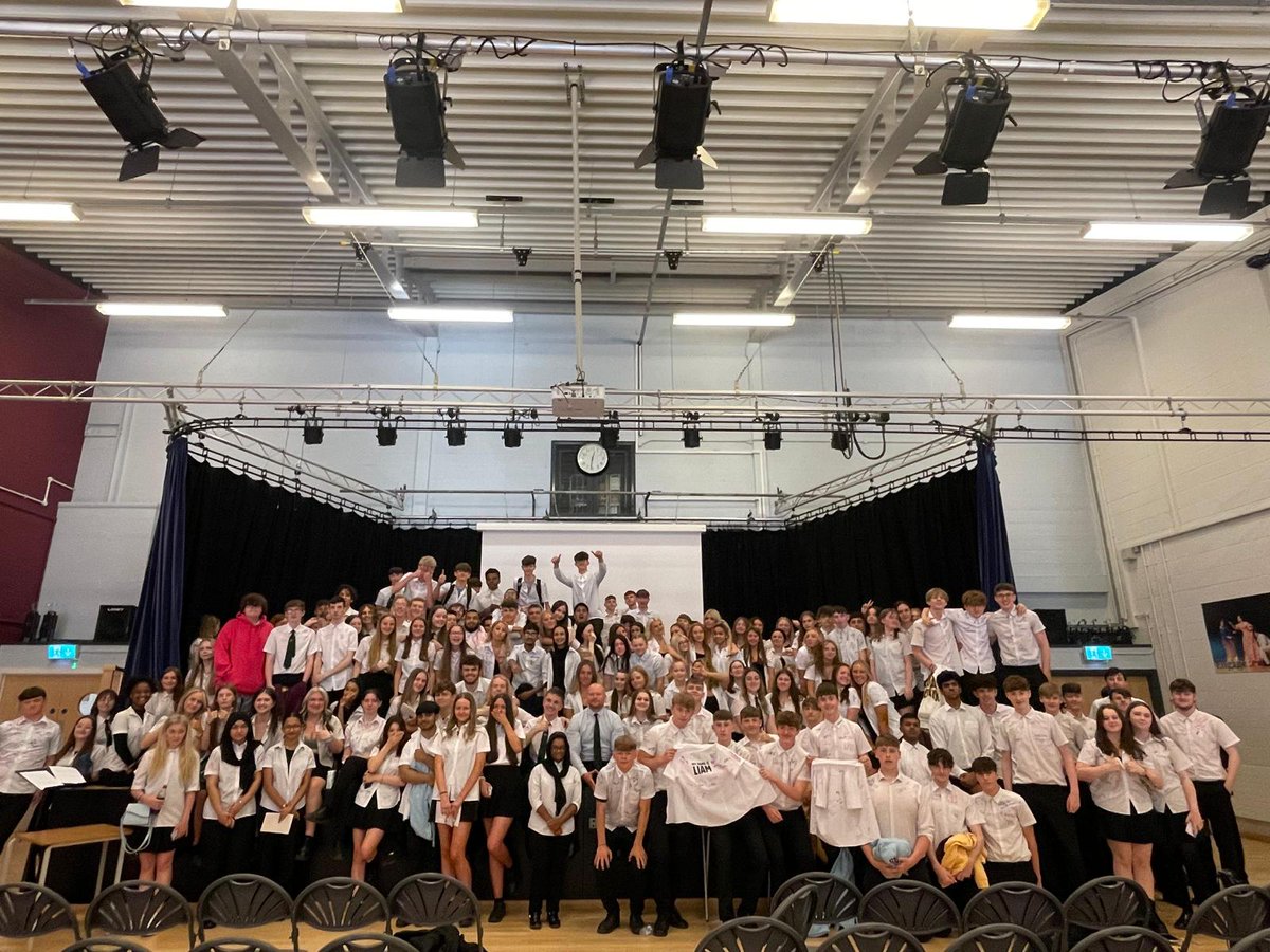 AlderCHS's tweet photo. We said an emotional goodbye to Year 11 today. There were tears and laughter as we shared memories from the last 5 years. Absent friends were sadly missed but not forgotten 💙💜 #AlderClassof2023 https://t.co/wU3xW8xIn0