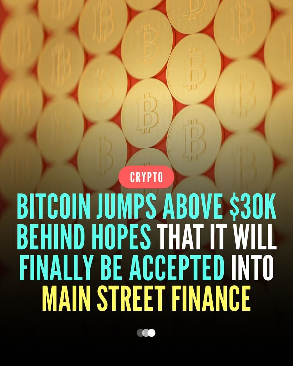 Bitcoin has once again surpassed the $30,000 mark this year, fueled by optimistic market sentiment and increased involvement of traditional finance entities in the crypto space.