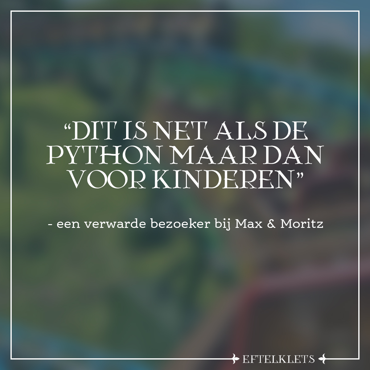 Eftelklets's tweet photo. #efteling #eftelklets

Heb jij ook iets grappigs, onnozels of naïefs gehoord in de Efteling? Stuur een berichtje!✨✉️ https://t.co/fejqjaRSpO
