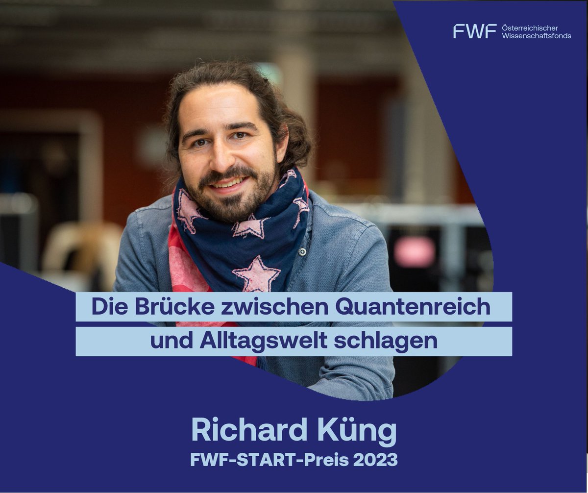 FWF_at's tweet photo. Der Quanteninformatiker und START-Preisträger Richard Küng will in seinem Projekt „Q-Shadows“ den Abgrund zwischen Quantenreich und Alltagswelt überbrücken. Gratulation! 🏆
@jkulinz @RichardKueng #Quanteninformatik #START-Preis
https://t.co/WqlA3FyILi https://t.co/m0WgR1S6N6