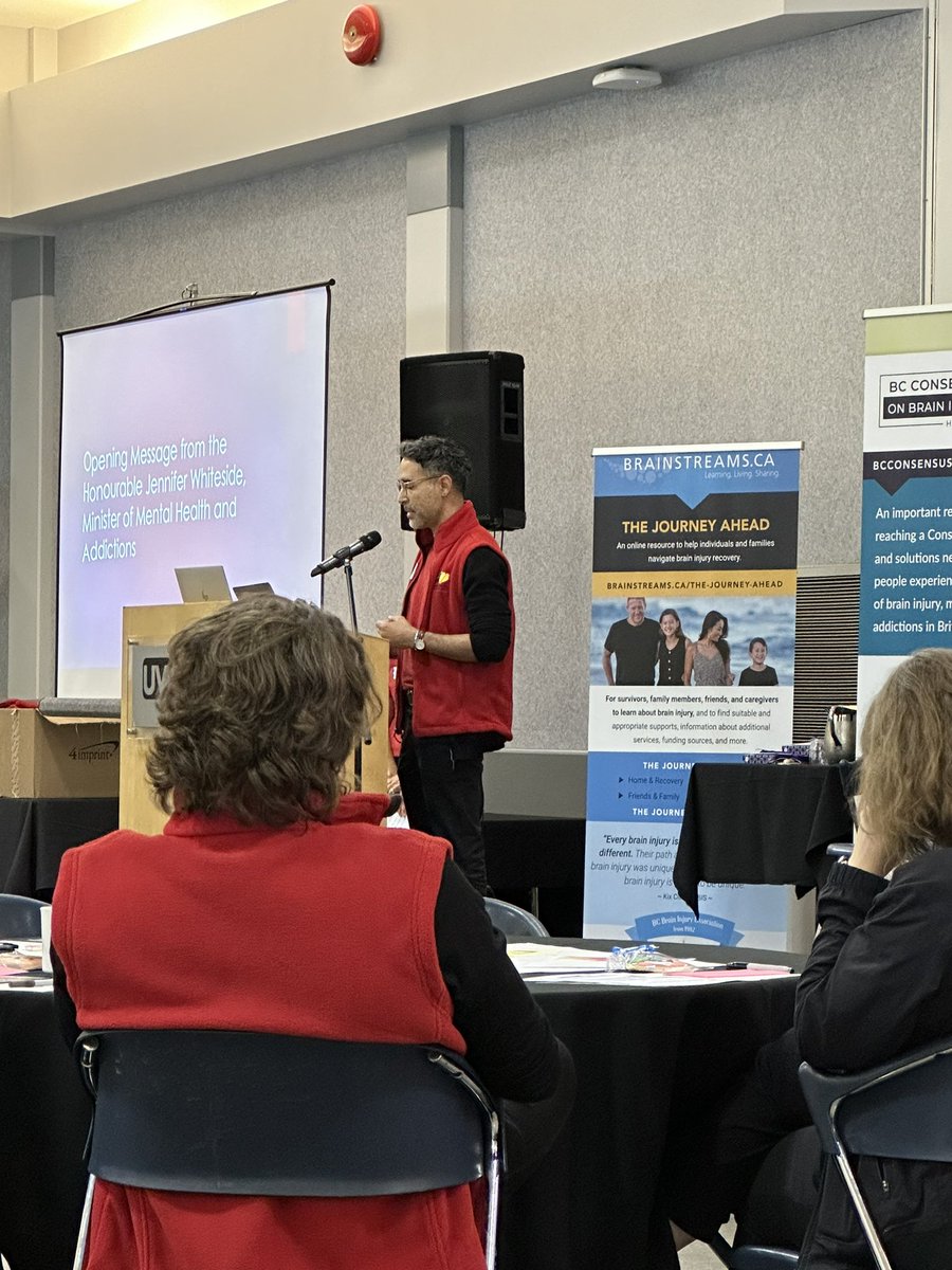 The 2nd BC Consensus on Brain Injury is happening now! 

Today’s theme is the intersection of brain injury, mental health, and addictions with a focus of intimate partner violence

@MAGarciaBarrera giving opening remarks #braininjury #intimatepartnerviolence @uvic @UVicEngage