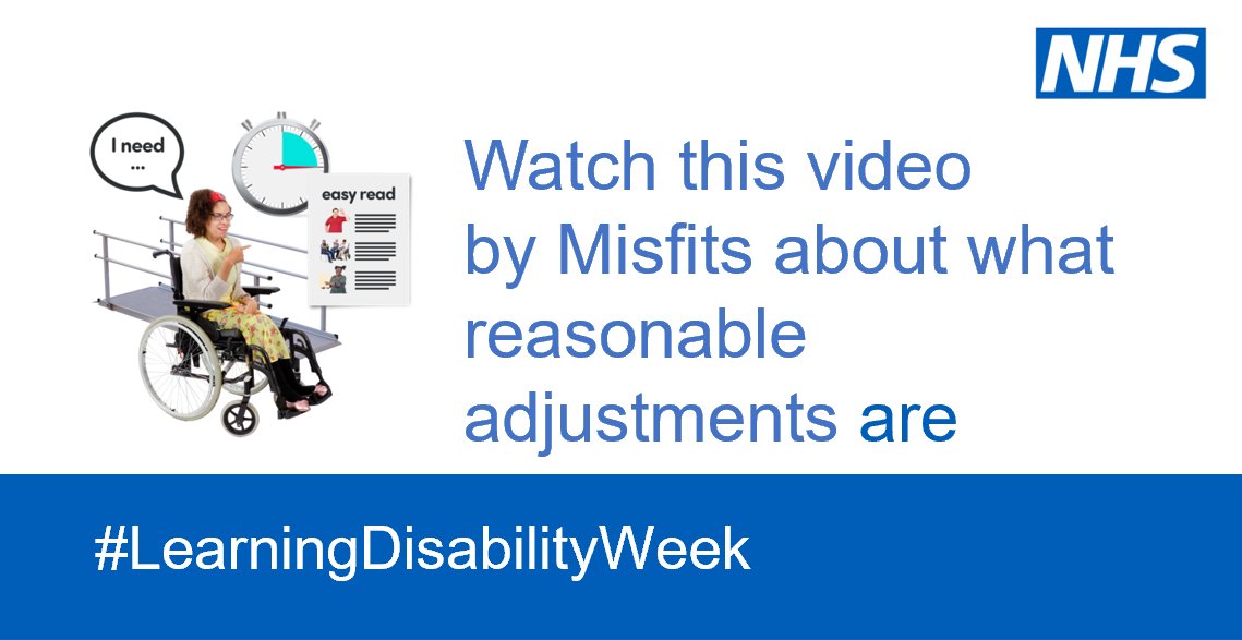 NHS Ability (@nhsability) on Twitter photo HappyLearningDisabilityWeek - watch a great video from Misfits about how to make sure people with a #LearningDisability and #Autistic people are supported in health care
youtube.com/watch?v=sbeeyA…
#ReasonableAdjustments #LearningDisability #Autism #Disability
<a href="/TEWV/">Tees, Esk & Wear Valleys NHS Foundation Trust</a> HappyLearningDisabilityWeek - watch a great video from Misfits about how to make sure people with a #LearningDisability and #Autistic people are supported in health care
youtube.com/watch?v=sbeeyA…
#ReasonableAdjustments #LearningDisability #Autism #Disability
<a href="/TEWV/">Tees, Esk & Wear Valleys NHS Foundation Trust</a>