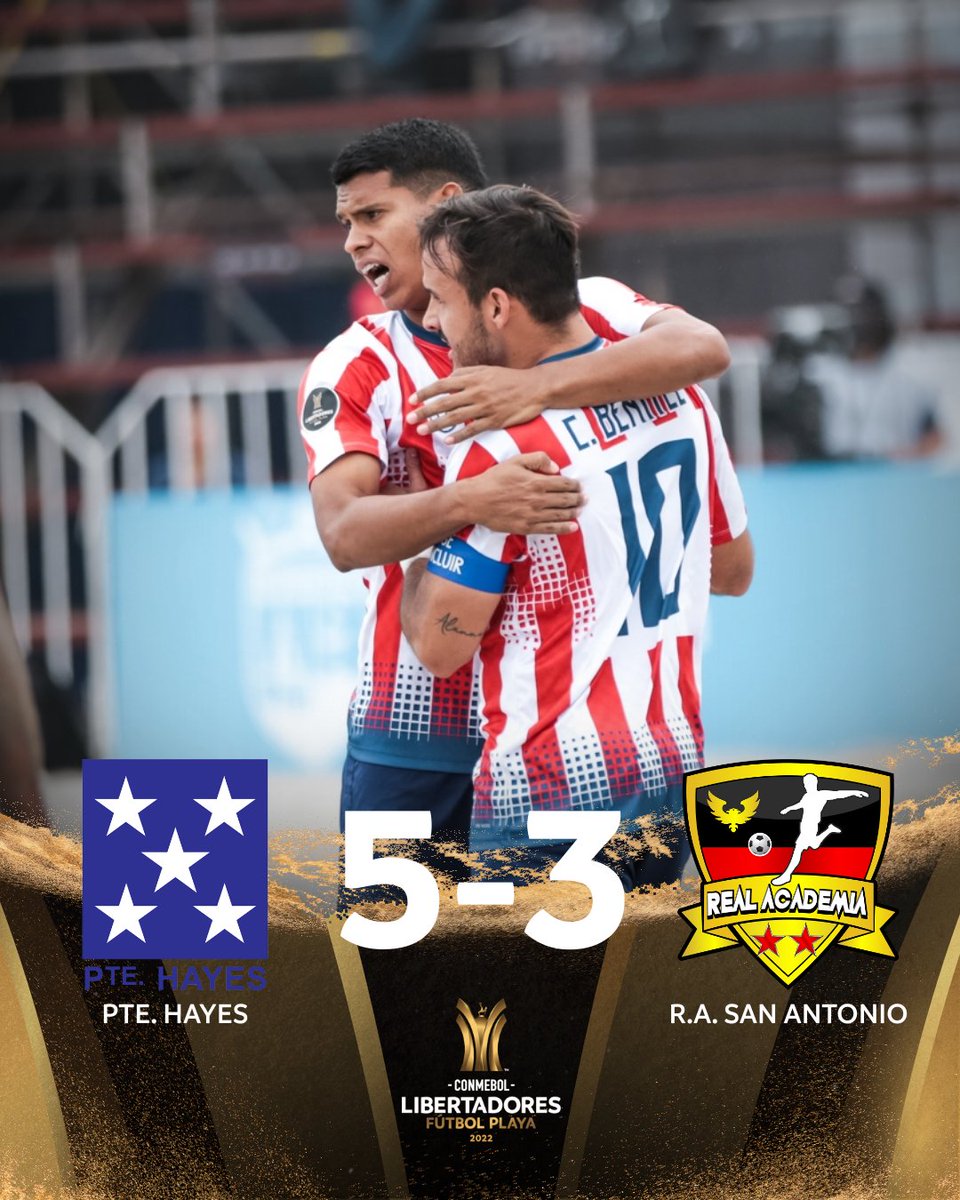 LibertadoresFP's tweet image. 🔝🔥 ¡Partidazo! @ClubPHayes1907 🇵🇾 hace historia: es el primer equipo semifinalista de esta edición tras vencer a #RASanAntonio 🇻🇪 por 5-3 en el primer cruce por Cuartos de final de la CONMEBOL #LibertadoresFP.