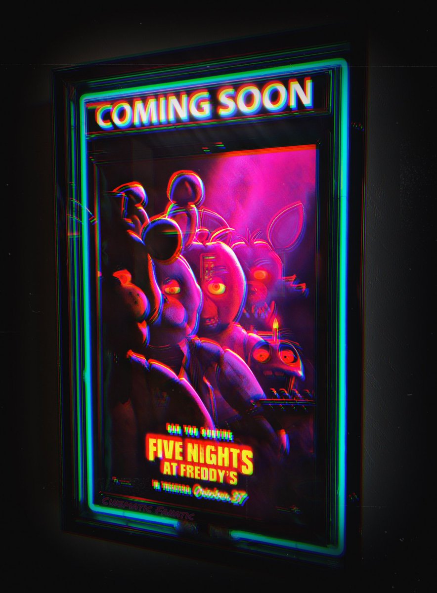 CinemaFanatic0's tweet photo. Five Nights at Freddy’s — Get ready! Don’t think this one will be for the kiddos! https://t.co/mvblDFegVT