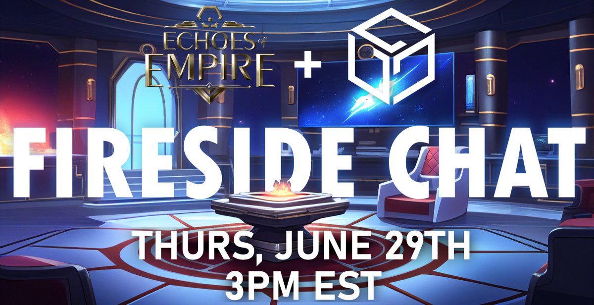 ggeoegame's tweet photo. Join us next Thursday for a Fireside Chat on Gala's Discord
 #EchoesofEmpire #GalaGames #Gala #NFT #blockchain #gamedev #gameart #indiedev #HitFactor #EoE #AMA #Firesidechat https://t.co/h7EWO8dWsj
