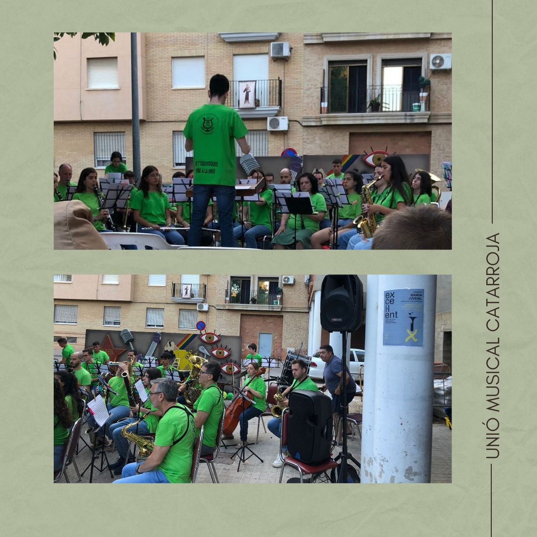 UMCatarroja's tweet photo. Ací teniu algunes fotografies del concert que va oferir la nostra banda juvenil, integrada per tot l'alumnat de l'escola🤩
Aquest concert pertany a la campanya Excel·lent, subvencionada per l'àrea de cultura de la @dipvalencia 
#concert #Catarroja
#musics #música https://t.co/Rj9HVYjlcK