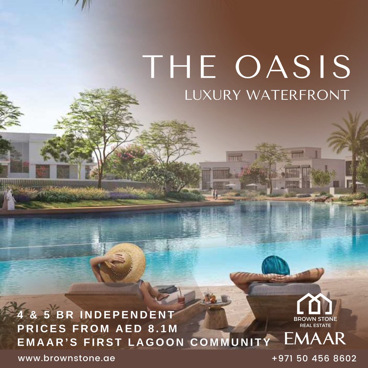 brownstone_ae's tweet photo. Emạạr latest launch the Oasis Villas. 4 &amp; 5 Bedroom Villas with beach access. Price starting from AED 8.1 Million. Easy payment plan. 0% commission. 

Call us at +971 50 456 8602

#brownstonedubai #brownstonerealestate #brownstoneae #dubairealestate #downtowndubai #uae #dubai https://t.co/BCKTjKxPXO