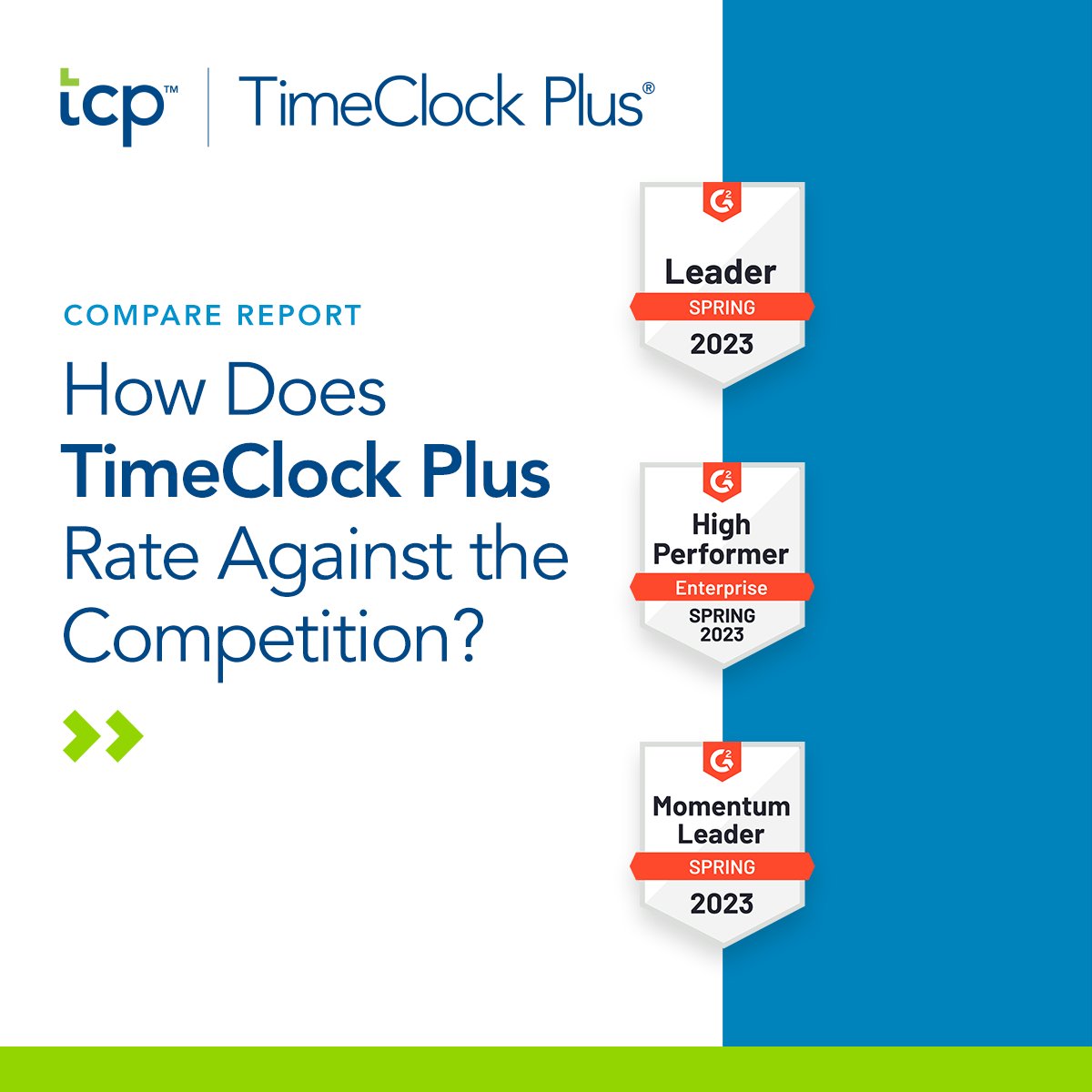 tcpsoftware's tweet image. In the market for new time and attendance software? See how TCP's TimeClock Plus compares to key competitors in the market with this compare report from G2 Reviews. bit.ly/42zIjM0