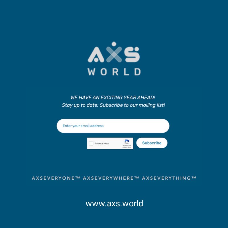 This year we’re putting an emphasis on #employment, we have some exciting news coming soon. In the meantime, click the link in our bio and subscribe to our mailing list to stay up to date! #axsworld