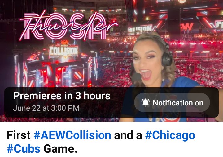 An all new @thunderrosa22 #vlog drops today at 3pm! Please like, share and subscribe to her YT channel! 
▶: youtu.be/IRDN9CZPXcE
#AEW #AEWDynamite #AEWCollision #AEWRampage #WomensWrestling #MissionPro #MissionProWrestling #MPW #ThunderArmy #LaMeraMera