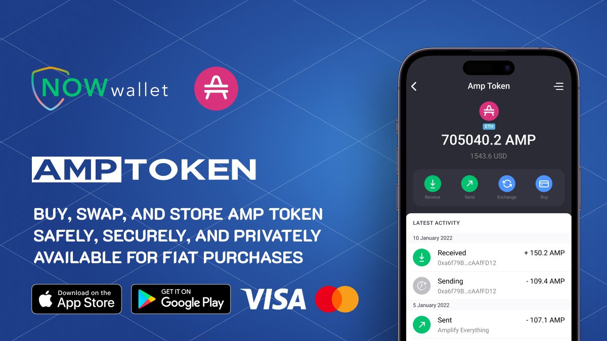 $AMP has been turning heads with its rapid growth and tops the Top-100 performance chart!

$AMP by @ampera_xyz acts as a versatile, robust collateral for swift, secure digital transactions on the global stage.

Buy, swap, and store $AMP token:
📍 walletnow.app.link/AMP