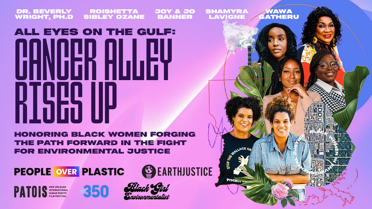 Counterstream Media (@_counterstream) on Twitter photo @Essencefest has all women headliners & so do we! Hosted by <a href="/wawagatheru/">Wawa Gatheru</a>, hear from Dr. Beverly Wright, Shamyra Lavigne, <a href="/Mzozane/">Roishetta Ozane</a>, <a href="/drjoy08/">Joy Banner</a> & Jo Banner who are leading the fight against new fossil fuel projects in Louisiana. #CancerAlleyRisesUp
📆July 1
🎟️ rb.gy/08wxr @Essencefest has all women headliners & so do we! Hosted by <a href="/wawagatheru/">Wawa Gatheru</a>, hear from Dr. Beverly Wright, Shamyra Lavigne, <a href="/Mzozane/">Roishetta Ozane</a>, <a href="/drjoy08/">Joy Banner</a> & Jo Banner who are leading the fight against new fossil fuel projects in Louisiana. #CancerAlleyRisesUp
📆July 1
🎟️ rb.gy/08wxr