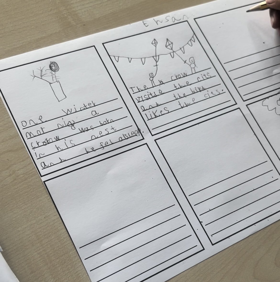 NatashaMrsSmith's tweet photo. Planning our own bird adventure stories based on “Boundless Sky” by @AAhandmadelife I’m actually excited for the children to write this final piece tomorrow #ks1 #year1 #year1writing https://t.co/k1WMIXUAPe