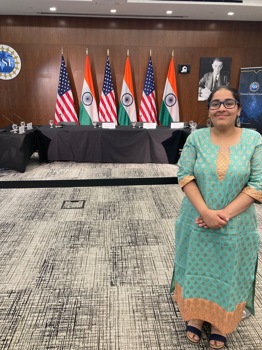 MelodyAMcCoy's tweet photo. @narendramodi @FLOTUS @DrBiden John’s Hopkins student Resham Talwar was honored to be part of the discussion with @FLOTUS AND @narendramodi on science and education. AI =American/Indian intelligence https://t.co/MZR7UK2p6t