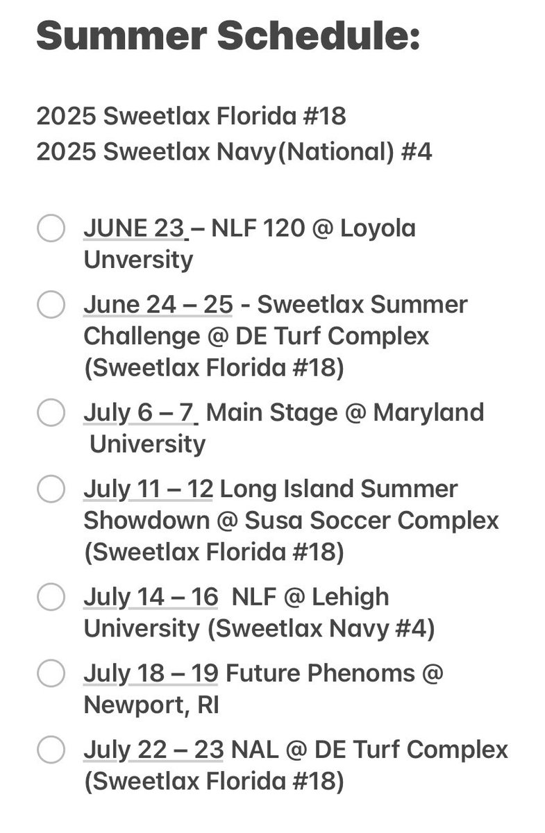 BPousak's tweet photo. 2023 Summer Schedule: https://t.co/5m37boX0QI