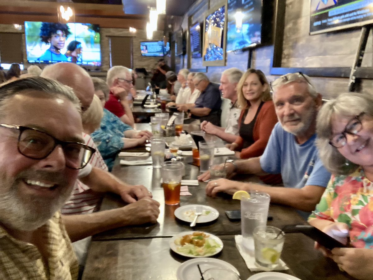 MartyCader's tweet photo. Dinner and Drinks with the Myrtle Beach crew! At the #GrumpyMonk in @MyMyrtleBeach https://t.co/1YCmMpGFzA