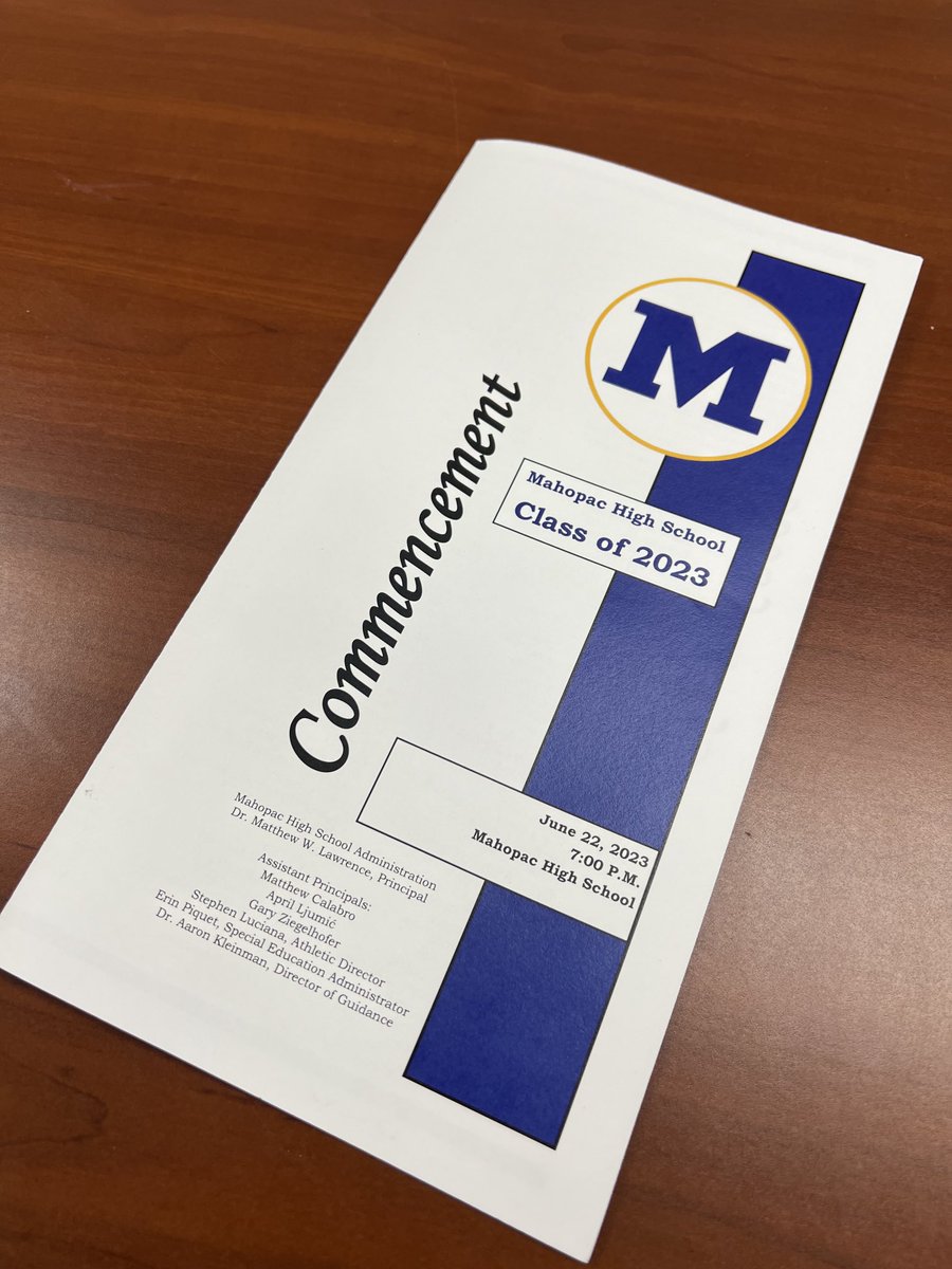 Class of 2023 - LET’S DO THIS ! #MHSGrads ⁦<a href="/MahopacSchools/">Mahopac Schools</a>⁩ ⁦<a href="/tonateach/">Christine Tona</a>⁩ ⁦<a href="/mtromblee1/">Michael Tromblee: Personal Use Account</a>⁩ @PacHS_Calabro⁩ ⁦<a href="/Ziegelhoferg/">Gary Ziegelhofer</a>⁩ ⁦<a href="/aprilljumic/">April Ljumić</a>⁩ ⁦<a href="/Mahopac_AD/">Mahopac Athletics</a>⁩