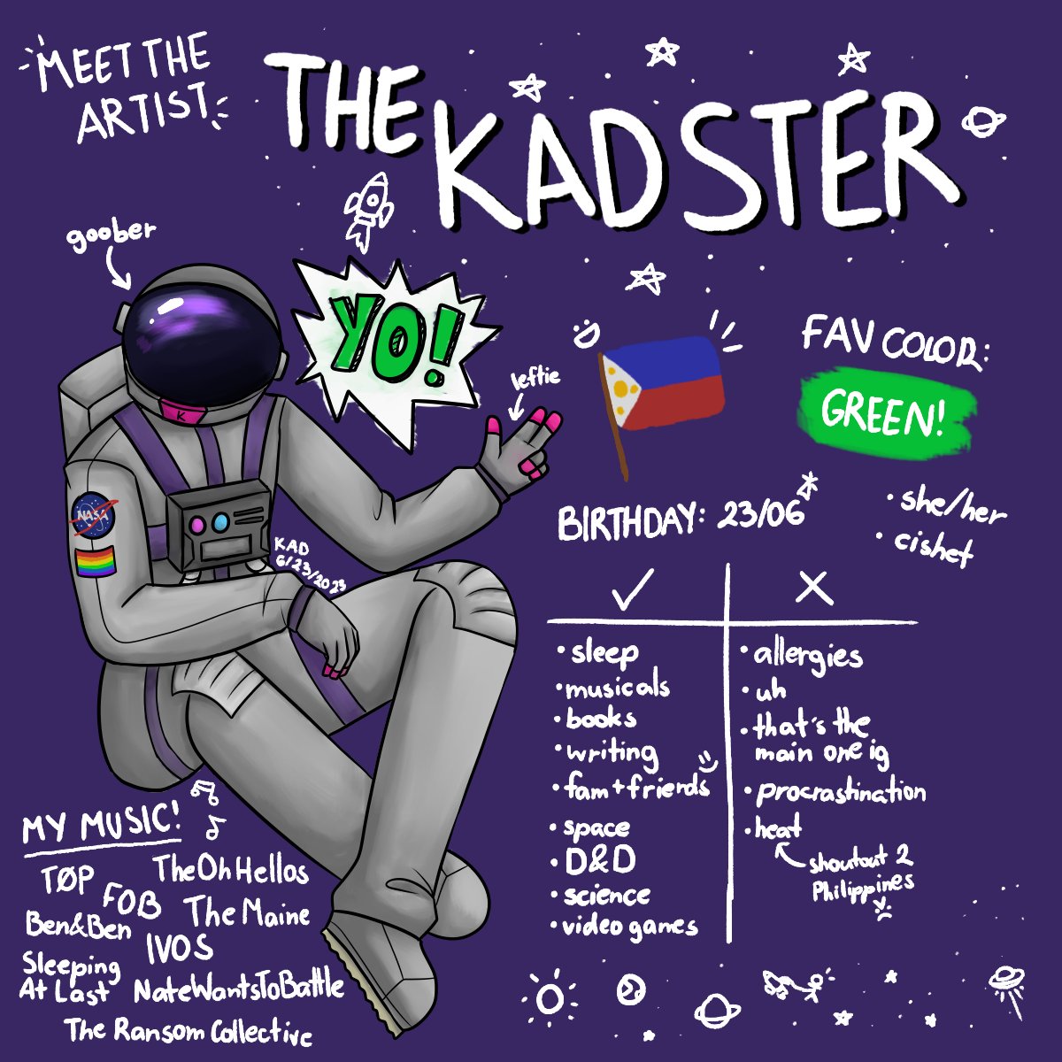 hello!! nice to meet you :D

today is my birthday so i thought i'd make a little something KJHSDF

#meettheartist