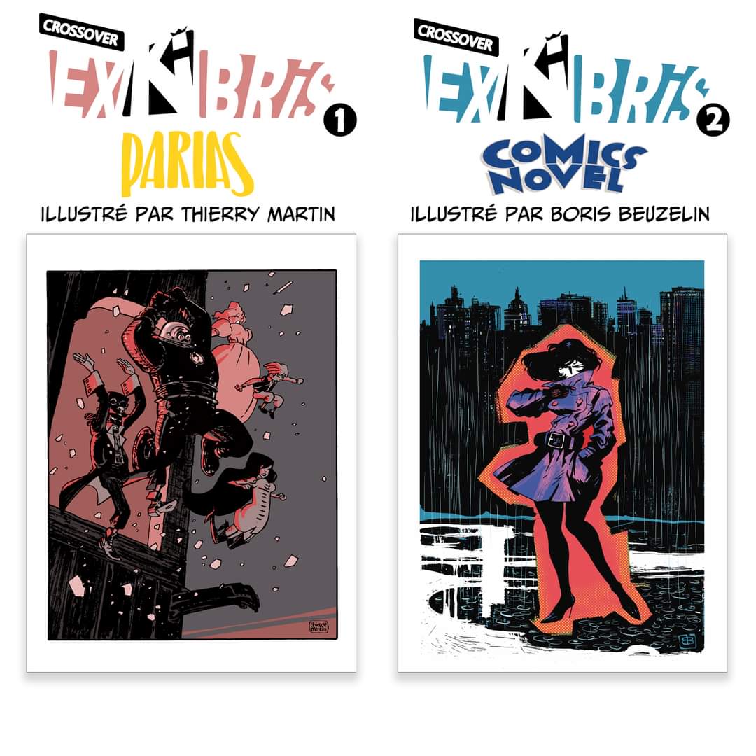 CROSSOVER DES CAMPAGNES PARIAS + COMICS NOVEL

Vous participez à la campagne de PARIAS 3 et vous comptez participer à la campagne de COMICS NOVEL 2 ?

Et bien sachez que nous allons vous offrir deux ex-libris hyper classes !
fr.ulule.com/parias-3/
fr.ulule.com/comics-novel-l…