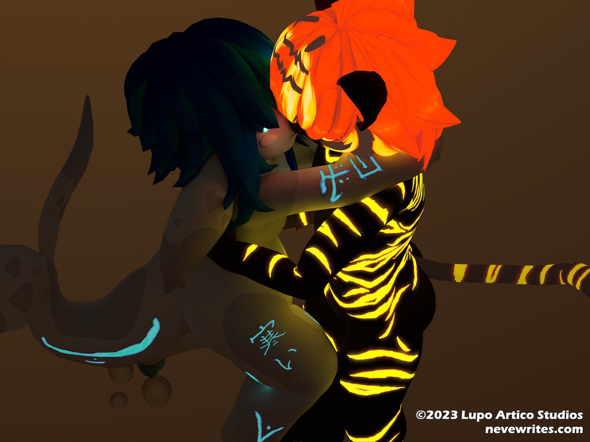 NeveTheWolf's tweet photo. Alternate version with darker lighting, just to show off the emissives on summer. https://t.co/nCCSpy34ON