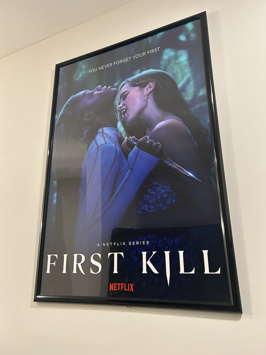 ‼️‼️‼️Ayeeeee I said I was going to get one of these damn #FirstKill posters last year not knowing how or when I just Knew I was going to get one🤣🤣😭 shout out  to @SaveFirstKill for making it possible ‼️‼️‼️ #SaveFirstKill