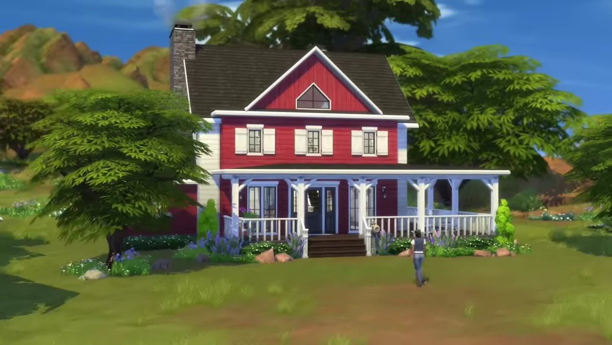 Looks like we're getting another triangular window 🙉 #TheSims #Sims4HorseRanch #HorseRanch