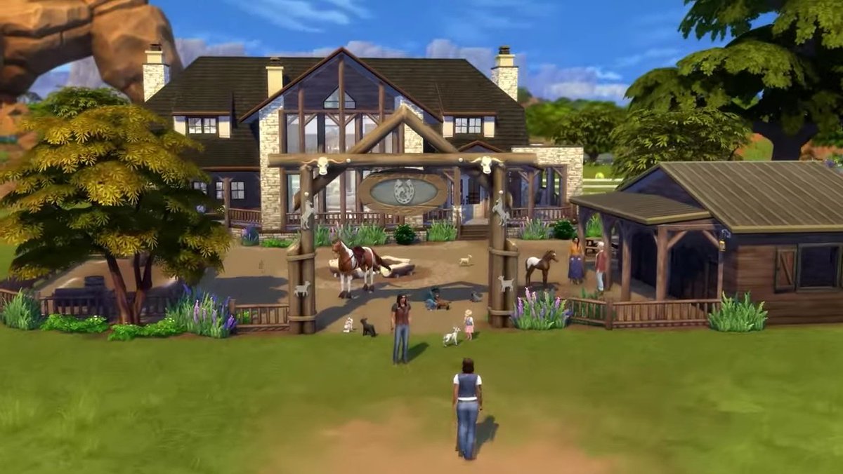 The build & buy looks so great! I'm especially curious for this build, I love the rustic style 😭😍 #Sims4HorseRanch #HorseRanch #TheSims