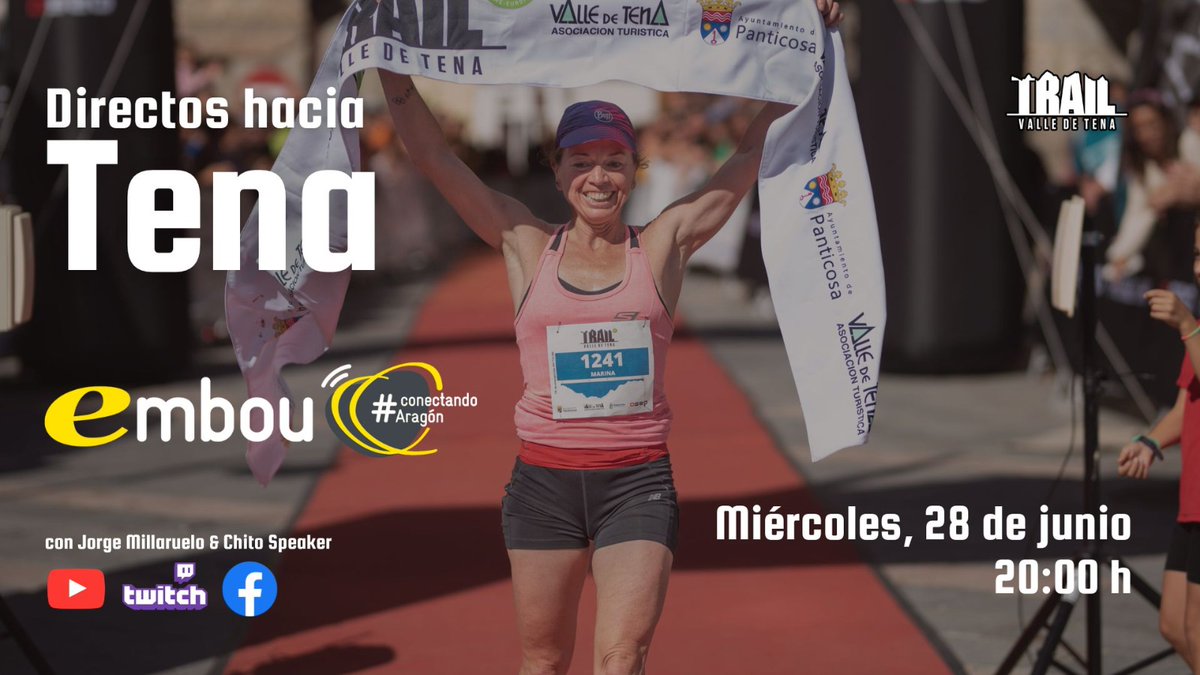 La semana que viene volvemos con los #DirectosHaciaTena de la temporada -gracias a Embou 💛-.

La invitada será 🏃‍♀️ Marina Damlaimcourt, vencedora de la única edición celebrada de la 1️⃣K y una mujer que sabe lo que competir, nada menos, que en los Juegos Olímpicos.