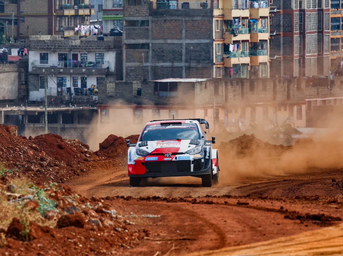 Congrats to Sébastien Ogier for his amazing run at the Safari Rally's super special stage in Nairobi! Driving the GR Yaris Hybrid Rally 1, he secured the second-fastest time today. Way to go, Sébastien! #WRCSafariRally2023