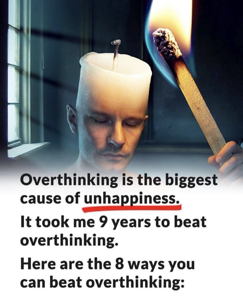 How to stop OVERTHINKING…

//THREAD//🧵