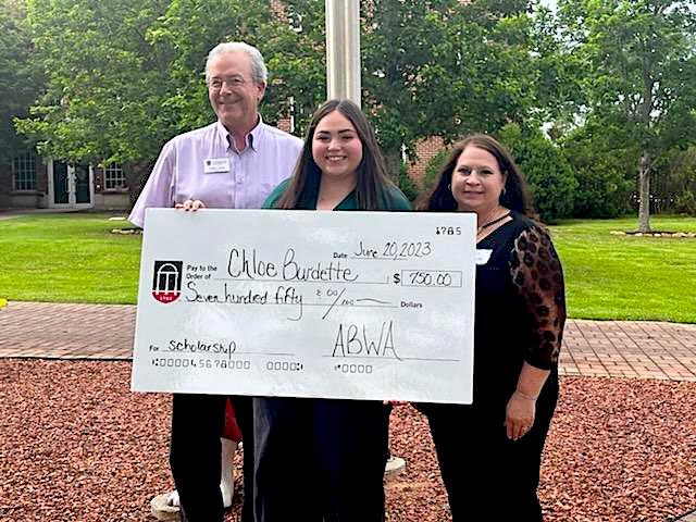 Terry College | UGA (@terrycollege) on Twitter photo Congratulations to Chloe Burdette, who was awarded a $750 scholarship from the American Business Women's Association of Spalding County, Iris Charter Chapter at their June meeting!
Burdette is currently pursuing a General Business degree on the <a href="/UGAGriffin/">UGA Griffin Campus</a> Campus.
#GoDawgs! Congratulations to Chloe Burdette, who was awarded a $750 scholarship from the American Business Women's Association of Spalding County, Iris Charter Chapter at their June meeting!
Burdette is currently pursuing a General Business degree on the <a href="/UGAGriffin/">UGA Griffin Campus</a> Campus.
#GoDawgs!