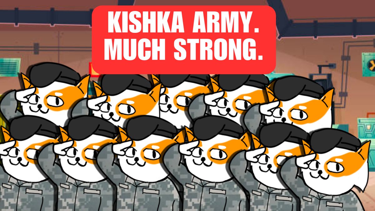 Regardless the market conditions: #CATARMY keeps marching forward!

$KISHKA is proud of the community!

#Kishka $Pls $plsx #pulsechain #WPLS #RichardHeart