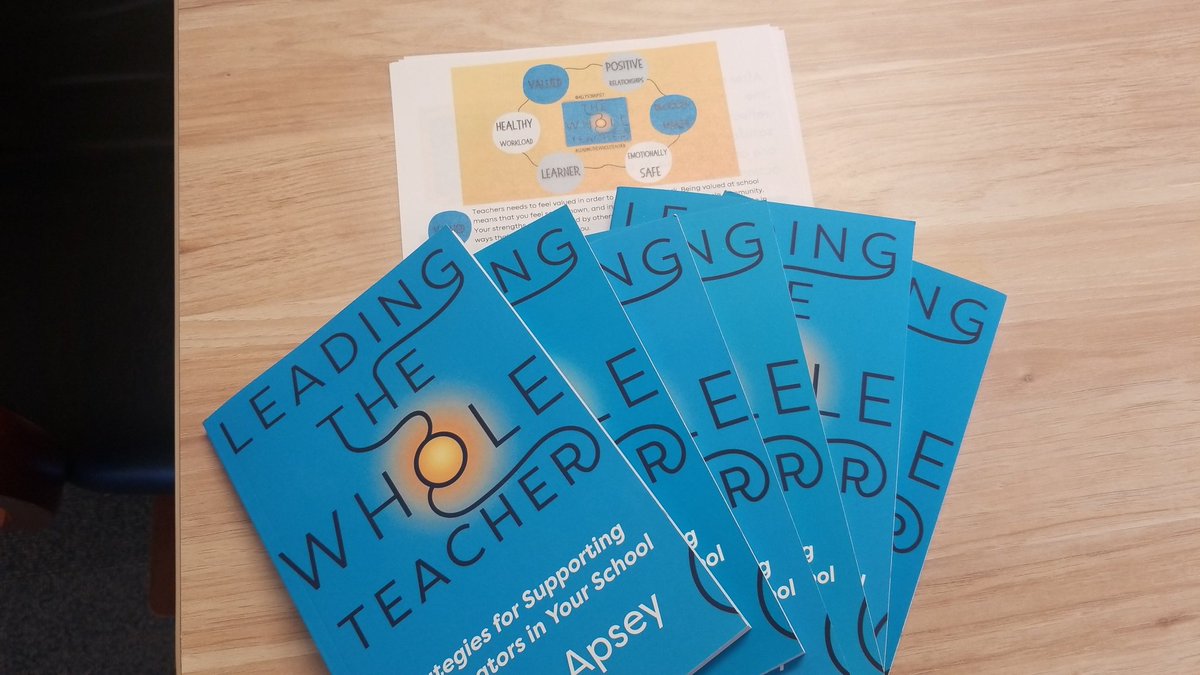 All ready to set up the admin team for their summer reading. Excited to dig into Leading the Whole Teacher. <a href="/AllysonApsey/">Allyson Apsey</a>