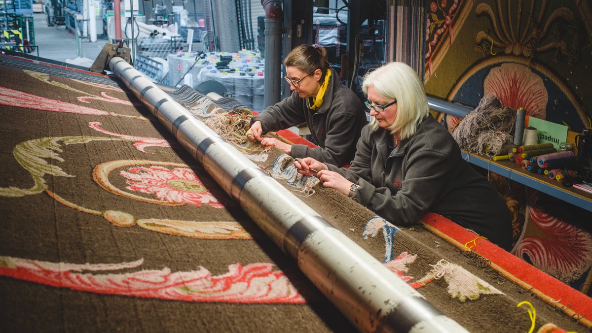 Our carpets are woven on world renowned, unique 8 pitch traditional Axminster looms and hand finished to perfection by our highly skilled team in Devon.

#axminster #axminstercarpets #madeindevon #britishcraftsmanship #royalwarrant #choosewool

Photo credit - Steve Haywood