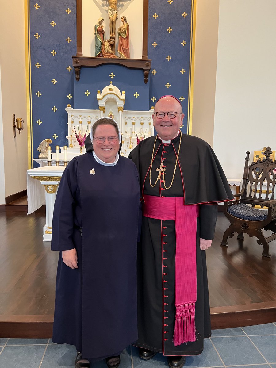 Mother Cecilia Marie Hammersley, newly elected superior of the Immaculate Heart of Mary Sisters of Wichita. I was honored to preside over her election today. God bless Mother in her leadership.