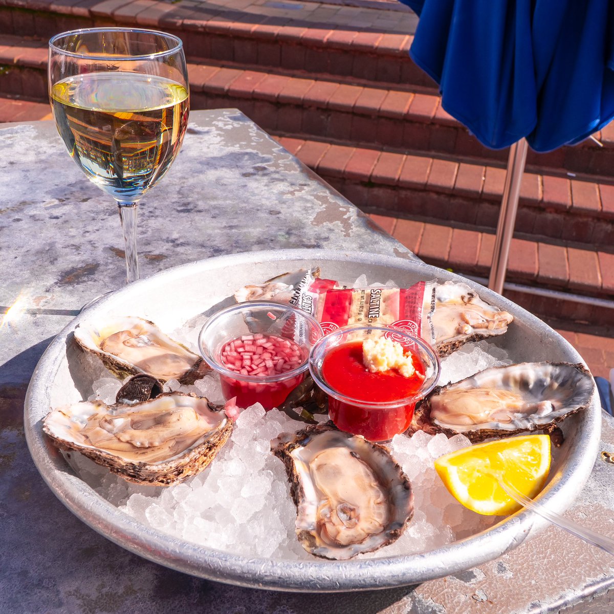 $2 Chesapeake Oysters On Happy Hour 4-6pm at the inside and outside bar!