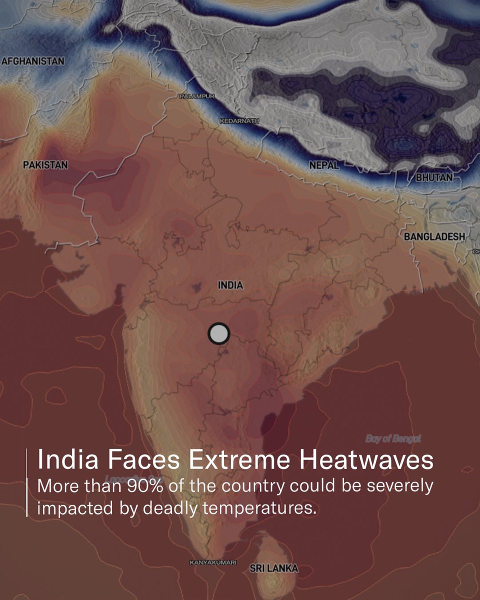 Over the last 30 years, more than 24,000 people have died due to heatwaves in #India. The impacts are expected to worsen as #heatwaves are becoming more frequent due to the increasing effects of #climatechange. Read more about this story --> cnn.com/2023/04/20/asi…
