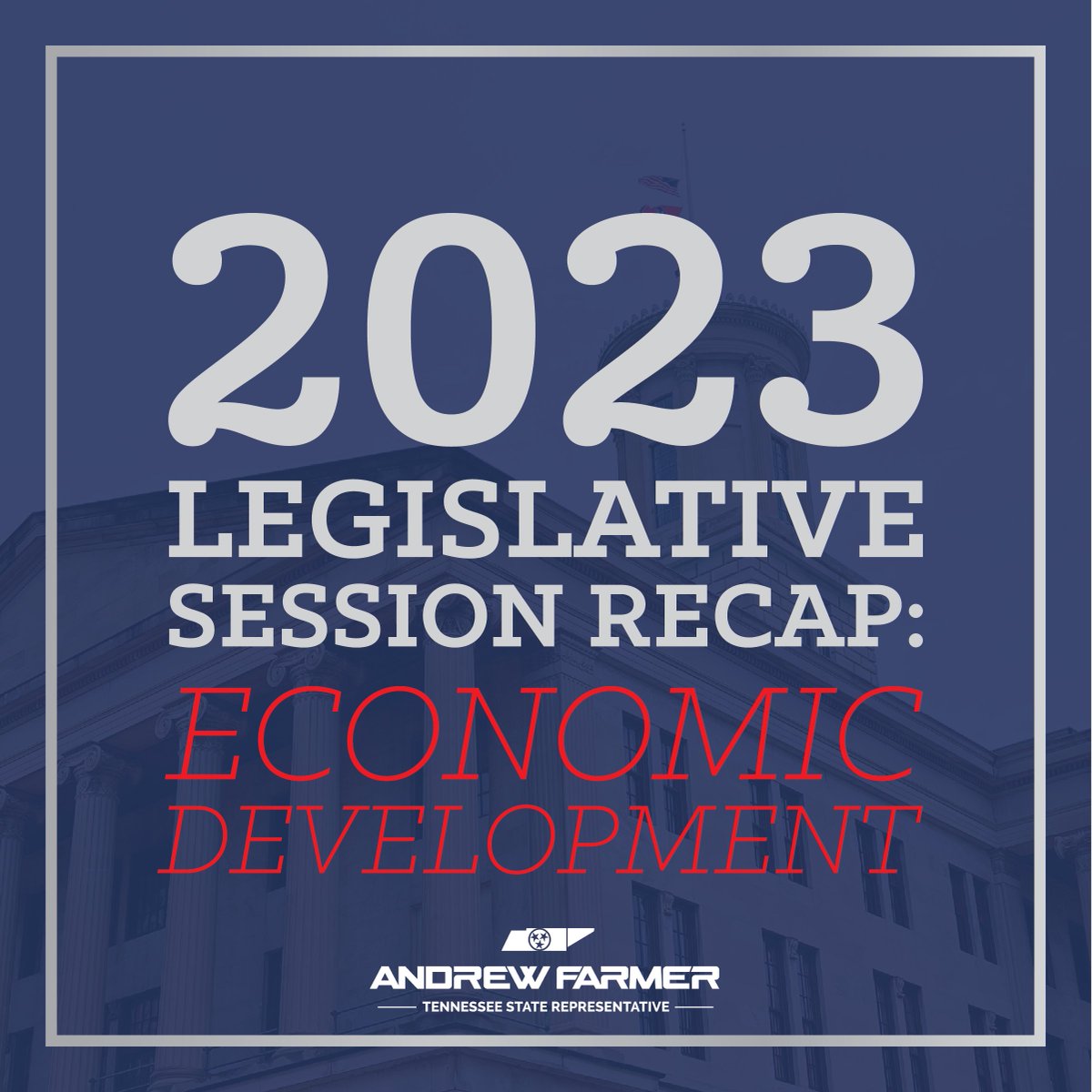 RepAndrewFarmer's tweet image. Economic development was a central part of our annual budget this year, and I am proud of the progress that we have made. This includes:
- $5M allocated to cleanup of environmental hazards
-$10M in historic development grants
-$103M ECD Fast Track Grant funds