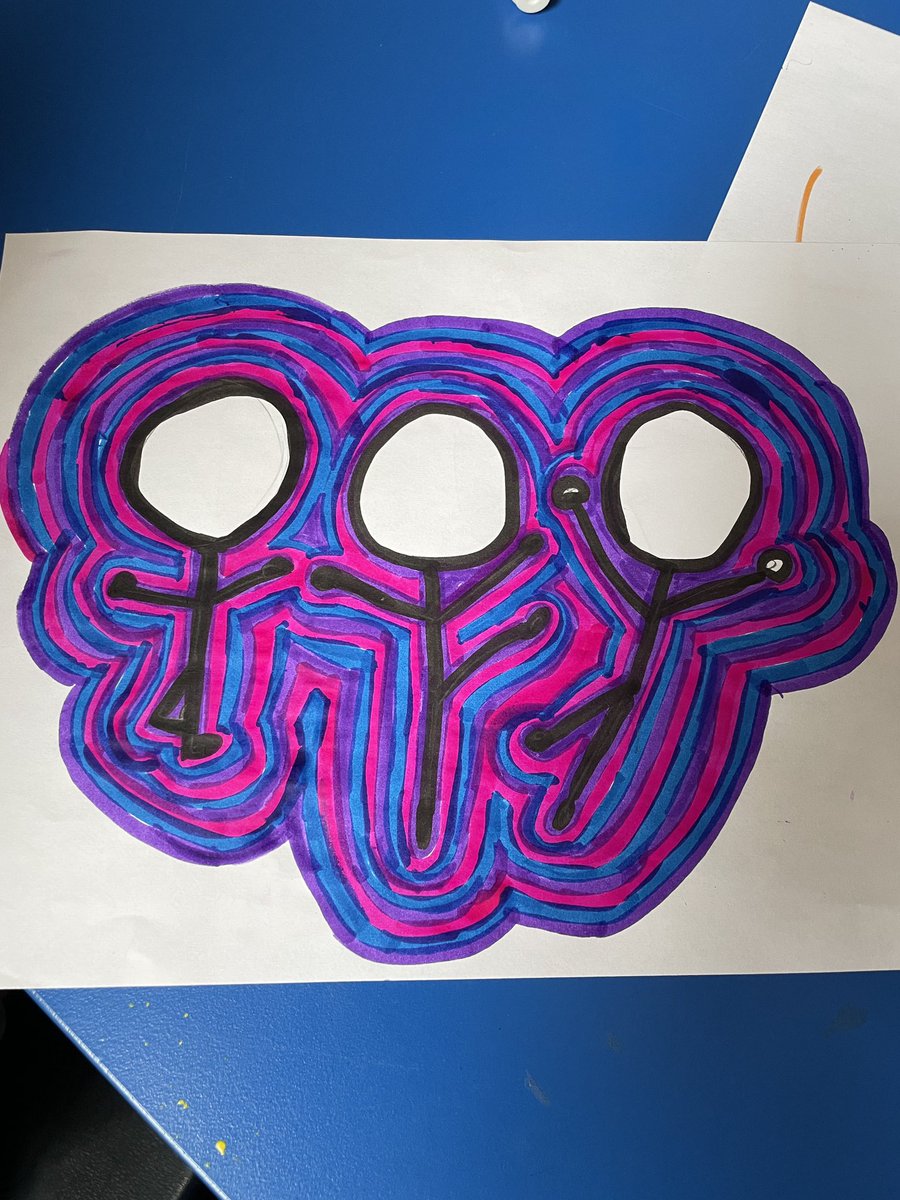 Awesome stick figure art today!!