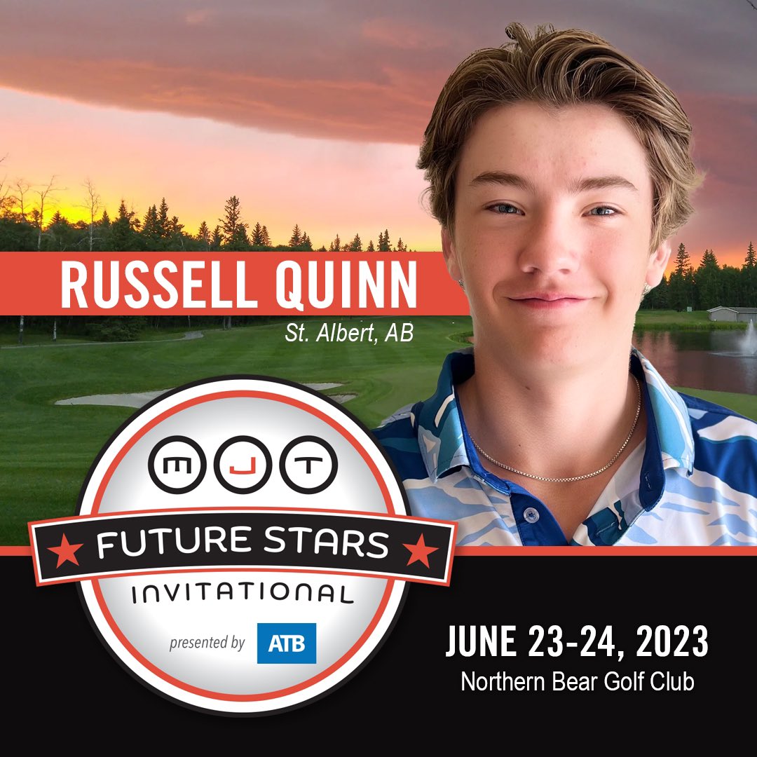 🔥🔥🔥Introducing the 18 MJT Future Stars.

Myles Johnson
Russell Quinn
Ryan Garbutt 

Congratulations to the 18 players across Canada that have qualified to compete in the MJT Future Stars invitational presented by <a href="/atbfinancial/">atbfinancial</a> at <a href="/NorthernBearG/">Northern Bear Golf</a> on June 23 &amp; 24.

The winner of