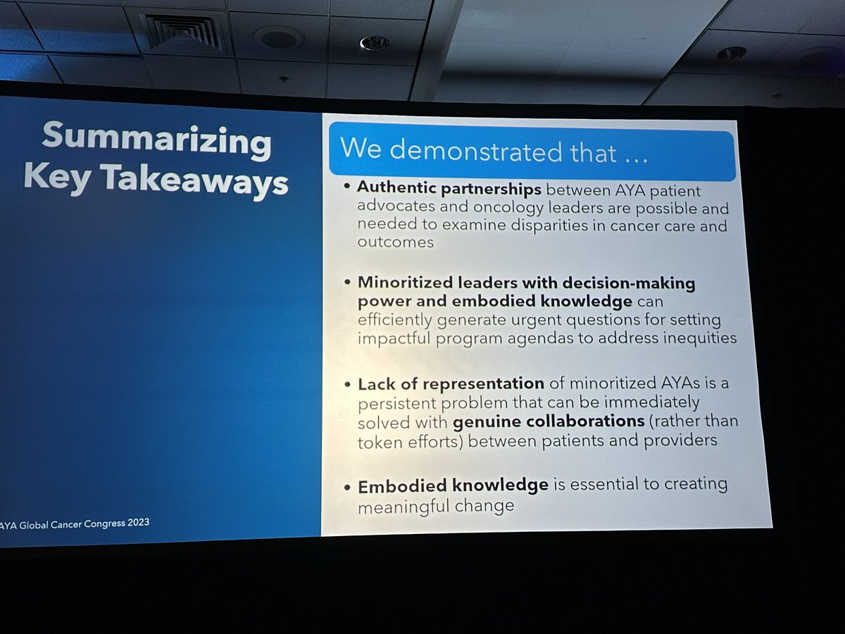 “Marginalized and Minoritized: Disparities and Unequal Treatment in AYA Oncology” @JadeGangster @mroth_MD @KimMillerPhD @RegTuckSee Nelson Peralta Court Simmons #ayacancercongress #gayacc #ayacancer #ayacsm