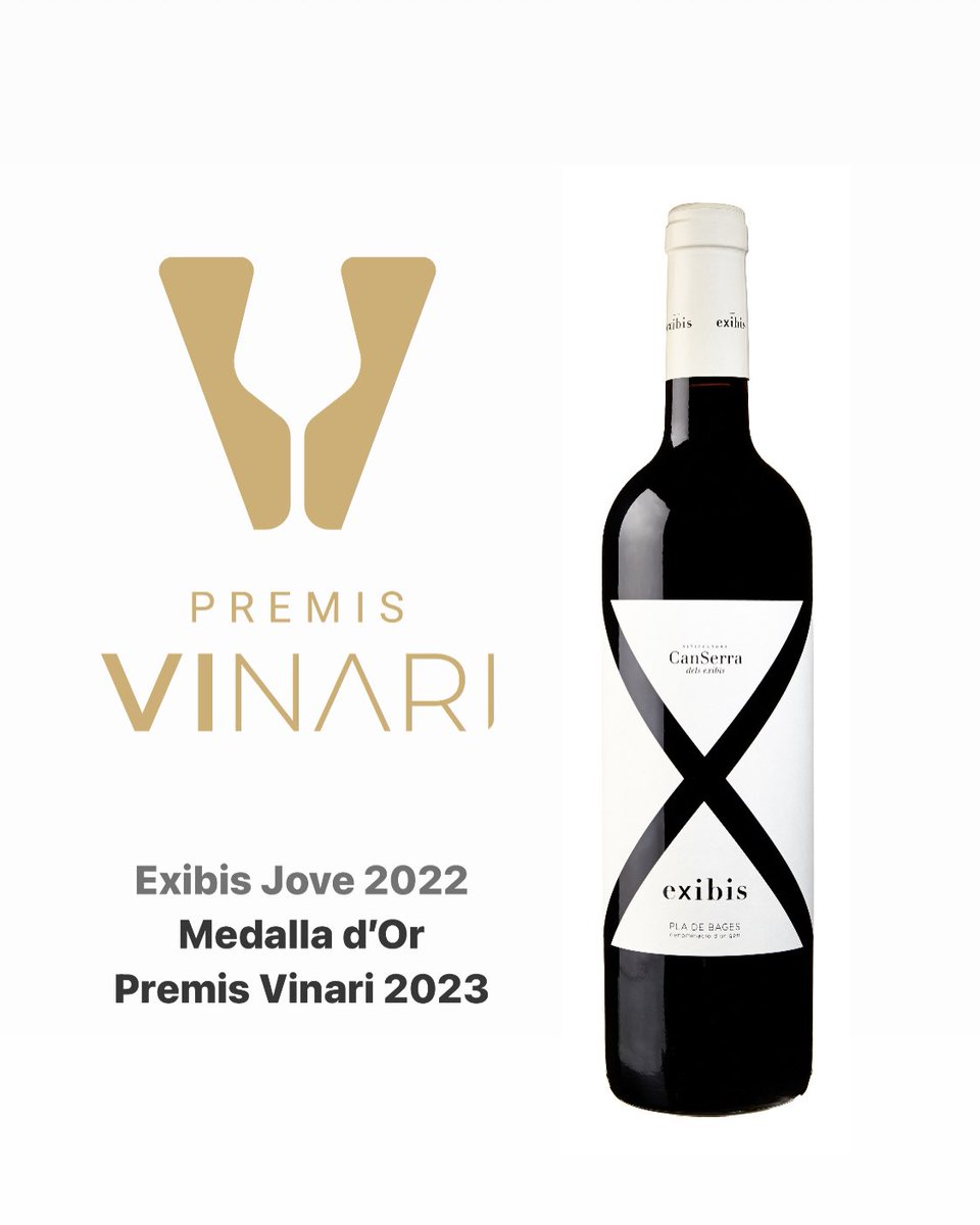 Molt contents de tornar a estar entre els millor vins de Catalunya, amb aquesta medalla d’or als Premis Vinari 2023, amb el nostre Exibis Jove 2022. 
Un reconeixement a tot l’equip, i a totes i a tots els que preneu una copa d’exibis, sou vosaltres que ens feu possible. Gràcies!