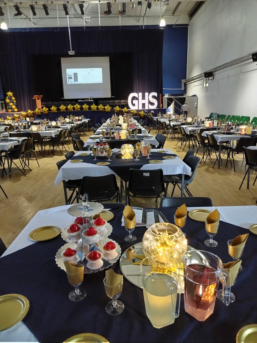 Not long to go and the hall is looking great for Prize Giving 2023 🌟🌟🌟