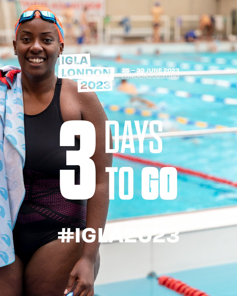 ONLY 3 DAYS TO GO TILL #IGLA2023! 🏳️‍🌈🏳️‍⚧️

FREE tickets to spectate are available at london2023.org/tickets

The world's biggest celebration of inclusive aquatics comes to London. Join a fantastic week of celebrations, community and unforgettable sporting moments!