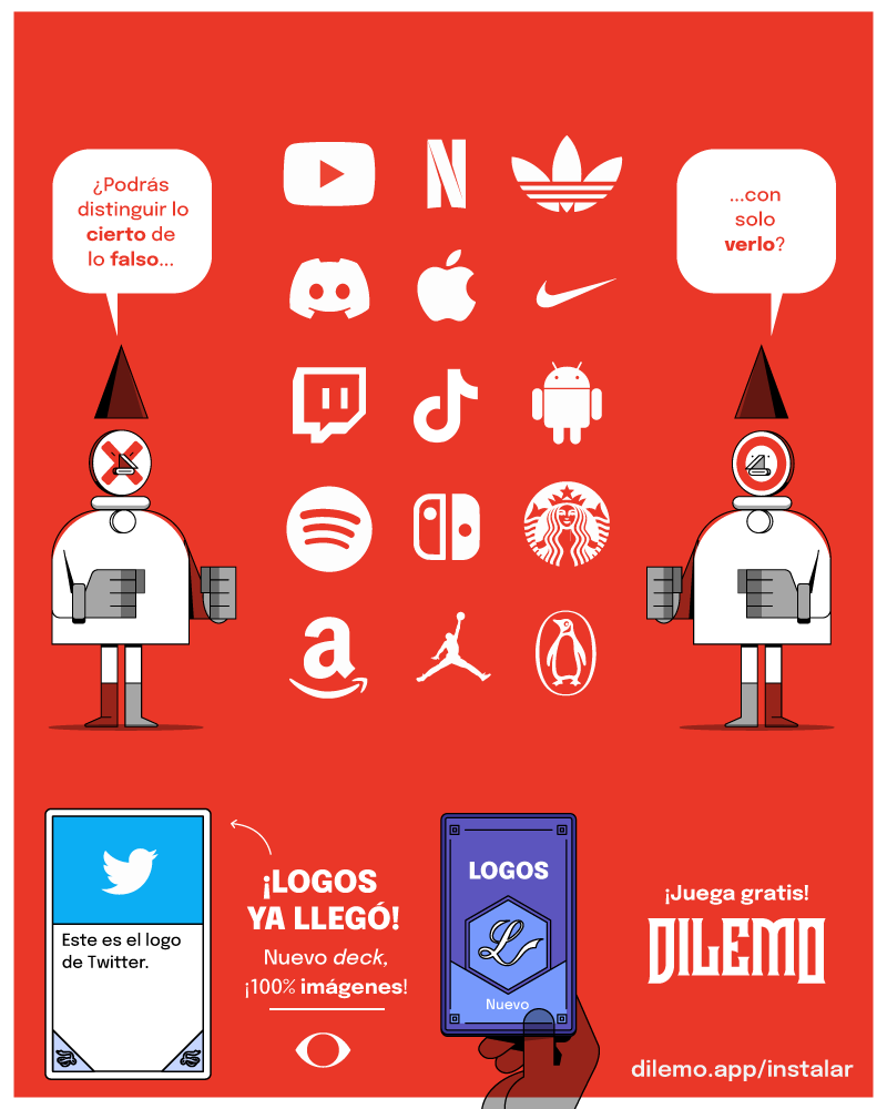 pictoline's tweet photo. ¿Eres de los que reconocen todos los LOGOS? 👀🔍
Pon a prueba tus conocimientos con el nuevo deck de ✨ DILEMO ✨

Descárgalo gratis en: https://t.co/kGgSI8j9Zh https://t.co/N4HIBsAFpr