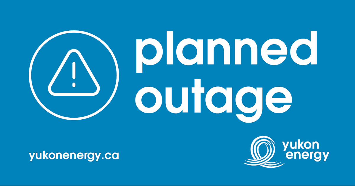 There will be a planned power outage in Dawson on Friday, June 30 from midnight to 4am. For a list of areas affected, visit yukonenergy.ca/customer-servi… Thank you for your understanding.