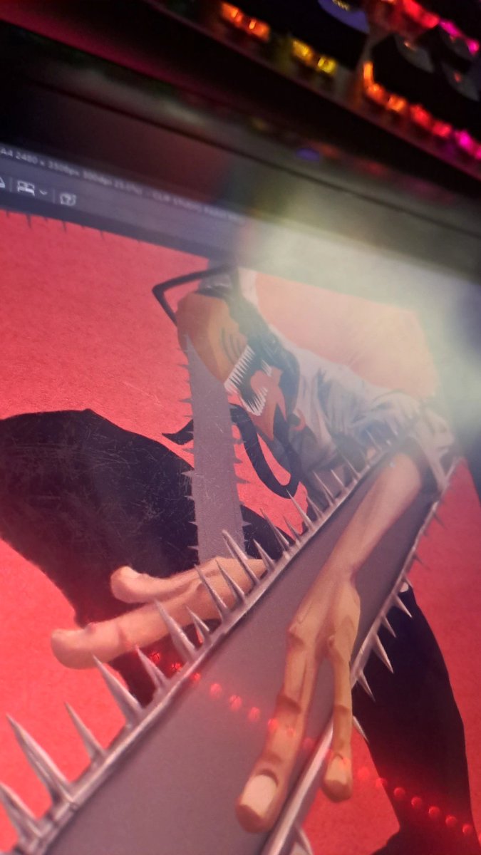 Crisppyfx's tweet photo. ⚠️CHINSAW MAN FAN ART (WIP)⚠️

Im really enjoying this piece from chinsaw man, Ive posting a lot of photos and advances about illustrations and logotypes. All support its really appreciated❤️‍🩹

#WIP #illustration #chinsawman https://t.co/Pj6lK5E9iJ