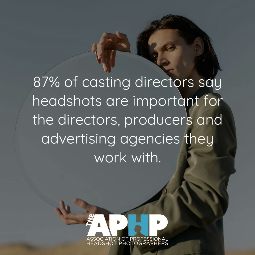 In 2021 we surveyed 100 casting directors on headshots... 📃✏️

87% of casting directors said headshots are important for the directors, producers and advertising agencies they work with.

The conclusion... Excellent headshots are a must!